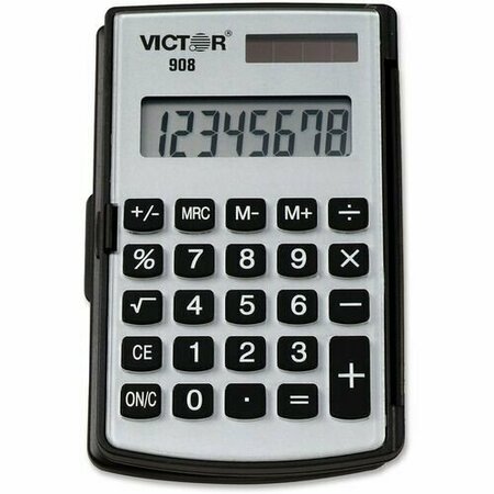 VICTOR TECHNOLOGY Victor 908, 908 Portable Pocket/handheld Calculator, 8-Digit Lcd VCT908